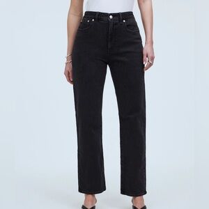 Madewell Curvy 90’s Straight Jean, Size 27 Washed Black